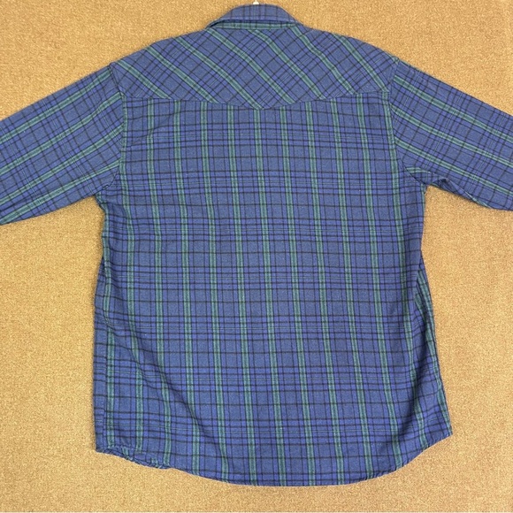 Foxfire L Plaid Flannel Long Sleeve Shirt Men's - Picture 2 of 10